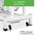 Fortis 4 ERGO behandeltafel voetbediening lichtgrijs Habys