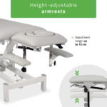 Fortis 4 ERGO behandeltafel voetbediening lichtgrijs Habys