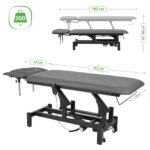 Fortis 4 ERGO elektrisch verstelbare behandeltafel grijs Habys