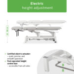 Fortis 5 ERGO behandeltafel voetbediening lichtgrijs Habys