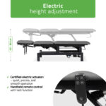Fortis 5 ERGO elektrische behandeltafel wielen grijs Habys