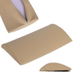 Halfronde bolster 40x25x5 cm soft touch beige Habys