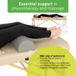 Halve massagerol 60 cm grijs Habys