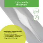 Halve massagerol 60 cm grijs Habys