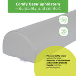 Halve massagerol 60 cm grijs Habys