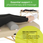 Halve massagerol 60 cm medium grijs Habys