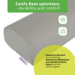 Halve massagerol 60 cm medium grijs Habys