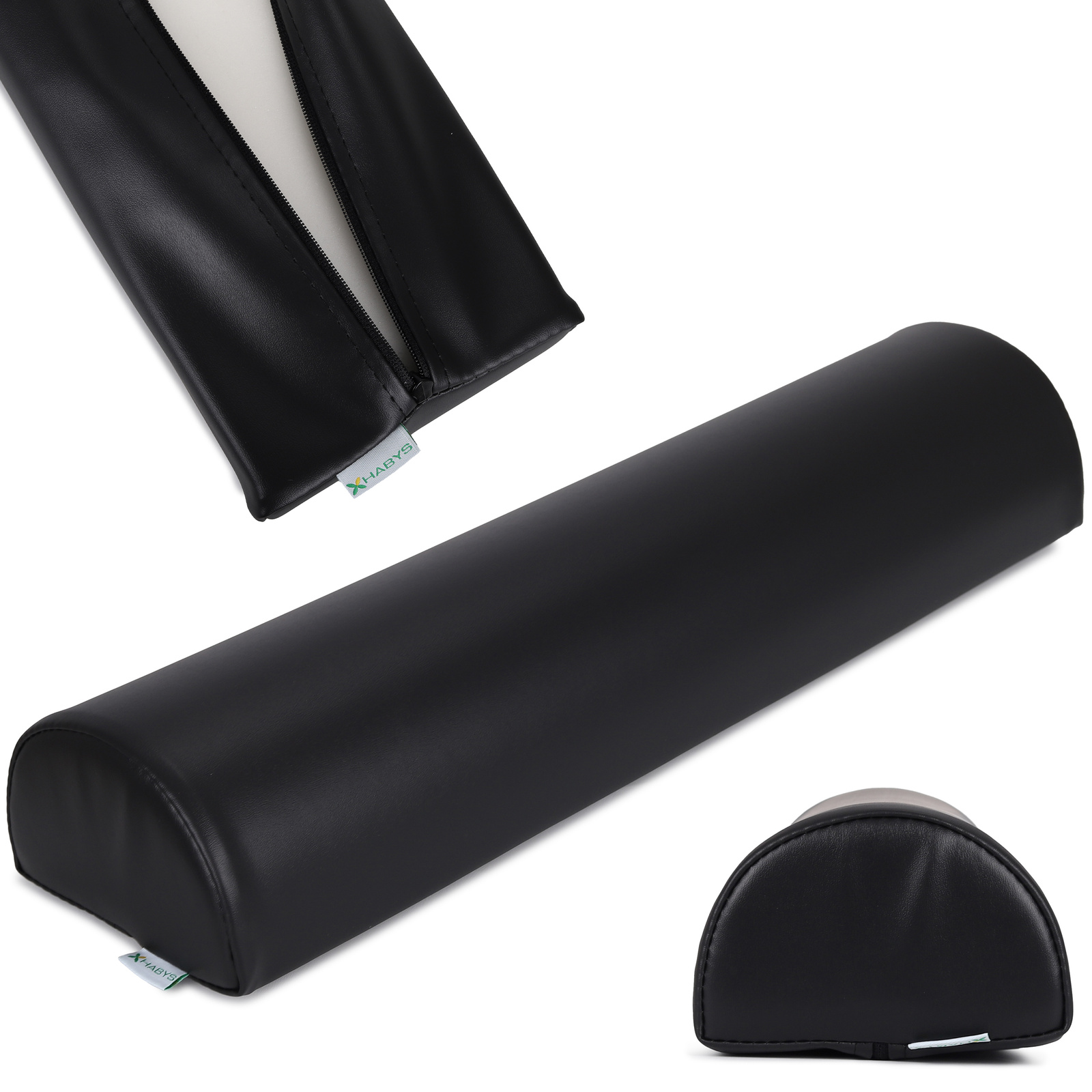 Halve rol 60x15x10 cm zwart Habys Halve rol 60x15x10 cm zwart Habys