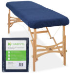Hoeslaken badstof 60 cm donkerblauw Habys