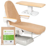 Hoeslaken elastiek bandjes beige Habys