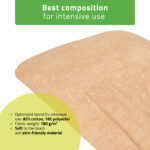 Hoeslaken elastiek bandjes beige Habys
