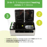 Hot stone verwarmer multifunctioneel roestvrij staal Habys
