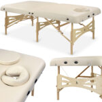 Integral inklapbare massagetafel 102 hout beige Habys
