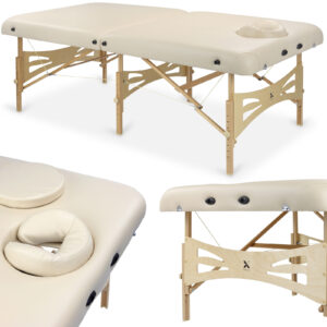 Integral inklapbare massagetafel 102 hout beige Habys