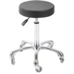Kruk met zwenkwielen zwart DD Hairdressing