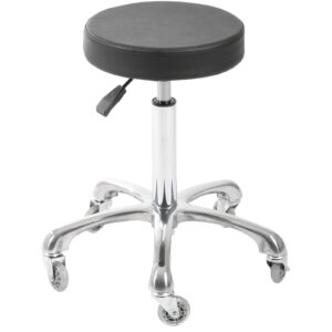 Kruk met zwenkwielen zwart DD Hairdressing