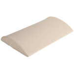 Lendenbolster 40x25x5 cm halfrond beige Habys