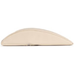 Lendenbolster 40x25x5 cm halfrond beige Habys
