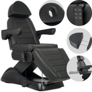 Leo PRO 4 beautystoel elektrisch zwart Habys