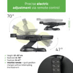 Leo PRO 4 beautystoel elektrisch zwart Habys