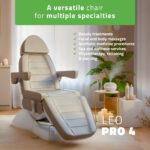Leo PRO 4 elektrisch behandelstoel elegant lichtgrijs Habys