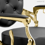 MAE barberstoel klassiek zwart DD Hairdressing