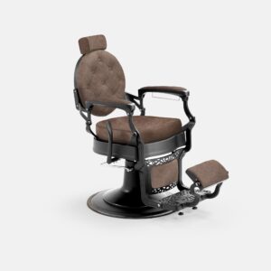 MAE barberstoel verstelbare hoofdsteun bruin DD Hairdressing