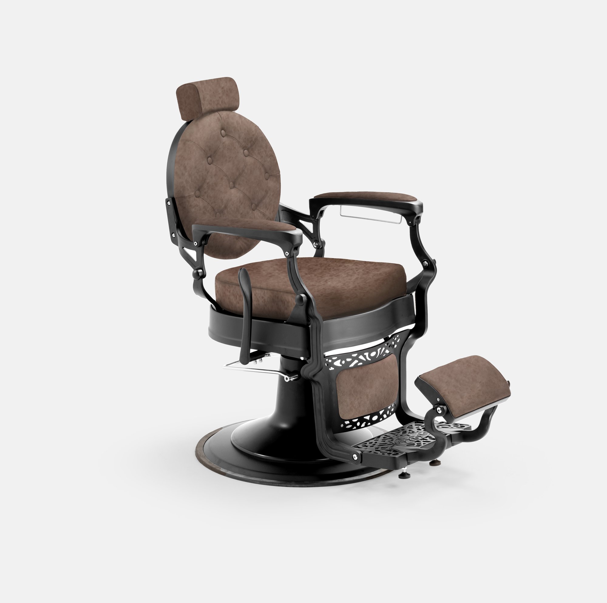 MAE barberstoel verstelbare hoofdsteun bruin DD Hairdressing MAE barberstoel verstelbare hoofdsteun bruin DD Hairdressing