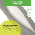 Massagerol 15 x 60 cm rond grijs Habys