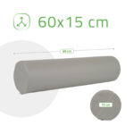 Massagerol 15 x 60 cm rond grijs Habys