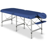 Medmal inklapbare massagetafel 60 cm 3-poots marineblauw Habys