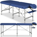 Medmal inklapbare massagetafel 70 cm driepotig marineblauw Habys