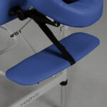 Medmal inklapbare massagetafel 70 cm driepotig marineblauw Habys