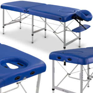 Medmal inklapbare massagetafel 70 cm marineblauw Habys
