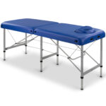 Medmal inklapbare massagetafel 70 cm marineblauw Habys
