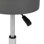 Mobi kruk ergonomisch aluminium onderstel grijs Habys