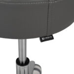 Mobi kruk ergonomisch aluminium onderstel grijs Habys