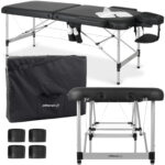 Nadia inklapbare massagetafel 70 cm zwart Habys