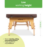 Niro inklapbare massagetafel 80 cm bruin Habys