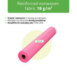 Non-woven rolvel 60 cm geperforeerd roze Habys