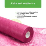 Non-woven rolvel 60 cm geperforeerd roze Habys