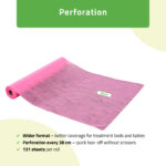 Non-woven rolvel 60 cm geperforeerd roze Habys