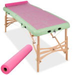 Non-woven rolvel 60 cm geperforeerd roze Habys
