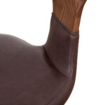 Oakley kappersstoel houten armleuningen bordeaux Comfortel