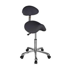 OBSI zadelkruk met rugleuning donkergrijs DD Wellness