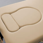 Olivia zwangerschapsmassagetafel inklapbaar beige Habys