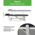 Optima elektrische behandeltafel handbediening zwart Habys