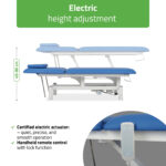 Optima therapietafel elektrisch blauw Habys