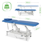Optima therapietafel elektrisch blauw Habys