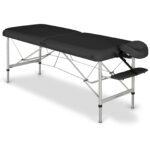 Panda Alu inklapbare massagetafel 60 cm aluminium zwart Habys